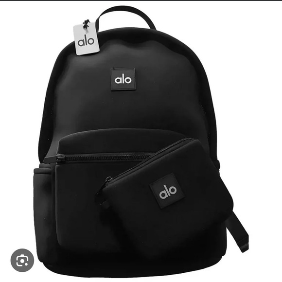 ALO Yoga Handbags - ALO Yoga Men's Black Backpack with Pouch